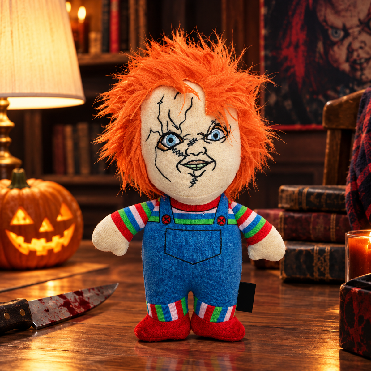 Spooky Character Plush Dog Toy
