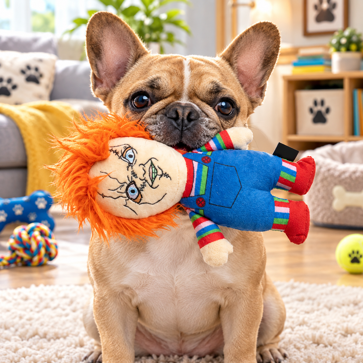 Spooky Character Plush Dog Toy